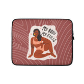 My Body My Rules Laptop Sleeve
